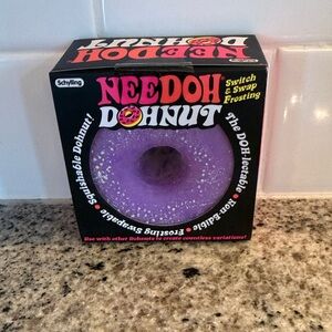 Needoh Donut Squishable Toy - Purple Frosting